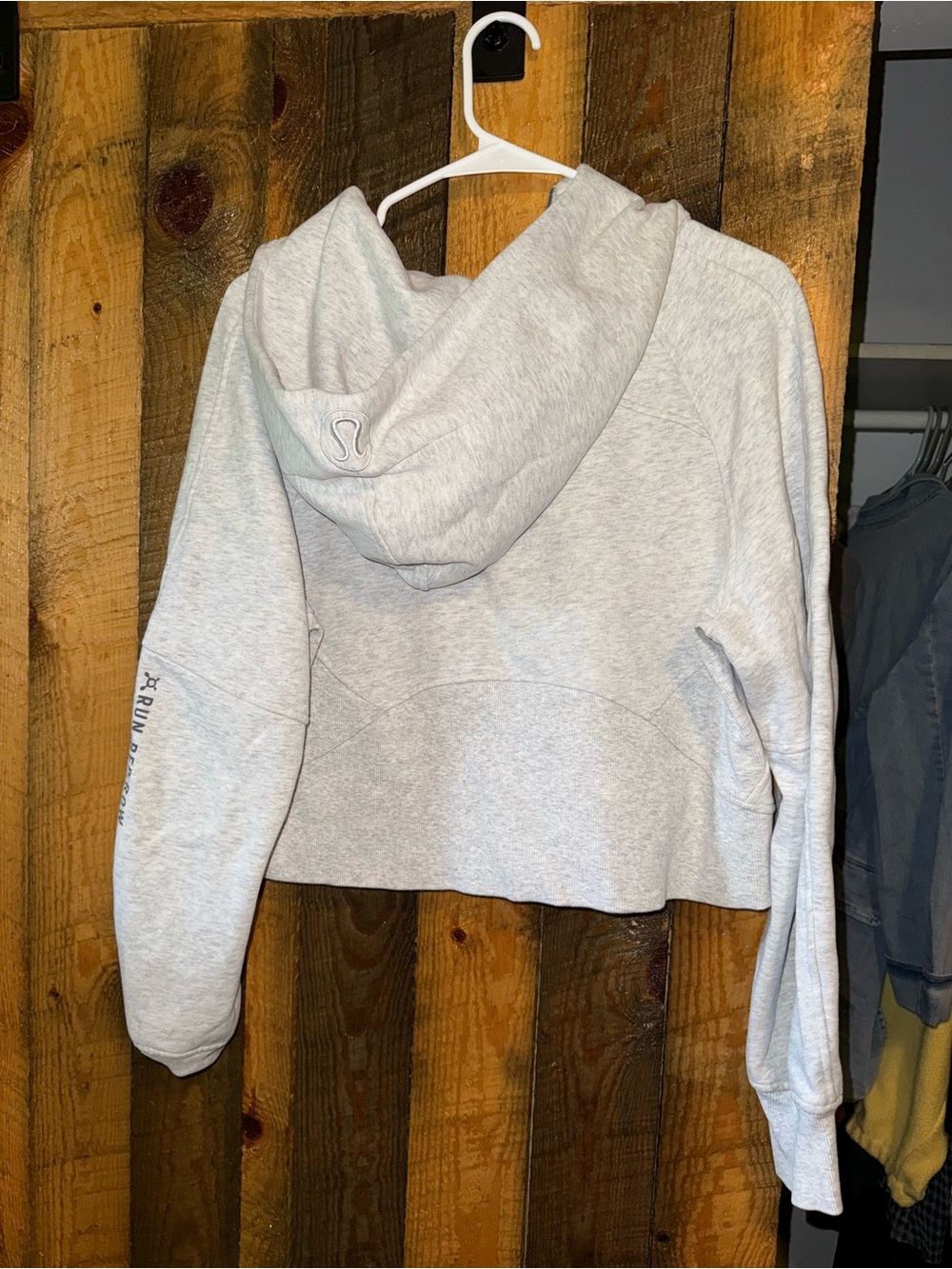 lululemon athletica Light Gray Cropped Half-Zip Sweater - Picture 2 of 2